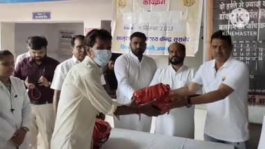 सुसनेर: सिविल अस्पताल सुसनेर में टीबी मुक्त भारत अभियान के अंतर्गत TB मरीजों को बांटे गए प्रोटीन युक्त फ्रूट बास्केट