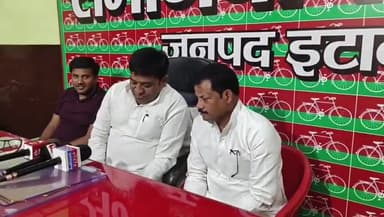 इटावा: सिविल लाइन इलाके में सपा जिलाध्यक्ष ने भाजपा मंत्री द्वारा सांसद से पूंछे गए सवाल को लेकर उठाये सवाल,