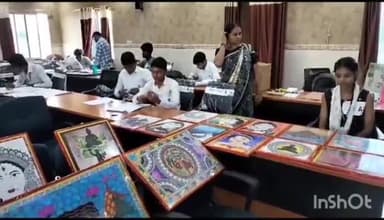 कटिहार: जिला स्तरीय युवा महोत्सव को लेकर नगर निगम कार्यालय सभागार में चित्रकला प्रतियोगता का किया गया आयोजन