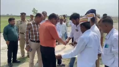 धनौरा: गजरौला के तिगरी गंगा धाम में लगने वाले मेले की तैयारी का जायजा लेने पहुंचे DM