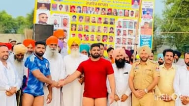 ਜਲੰਧਰ 1: ਮਹਿੰਮੂਵਾਲ ਮਾਹਲਾ ਵਿਖੇ ਲੱਖ ਦਾਤਾ ਪੀਰ ਦੀ ਯਾਦ ਵਿੱਚ ਗਿਆ ਕਰਵਾਇਆ ਛਿੰਝ ਮੇਲਾ, ਆਪ ਦੇ ਹਲਕਾ ਇੰਚਾਰਜ ਰਤਨ ਸਿੰਘ ਕਾਕੜ ਕਲਾਂ ਵੀ ਪੁੱਜੇ