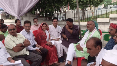 सिंगरौली: जिले में डीएमएफ की राशि का दुरुपयोग करने के विरोध में कांग्रेस ने कलेक्ट्रेट के समीप किया एक दिवसीय धरना प्रदर्शन