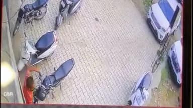 जगाधरी: NFC जिम के बाहर से मोटरसाइकिल हुई चोरी घटना सीसीटीवी कैमरे में कैद मामला दर्ज