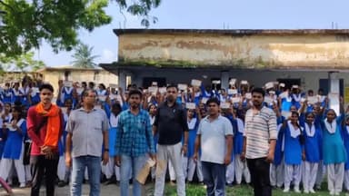 अखिल भारतीय विद्यार्थी परिषद(A.B.V.P) द्वारा फारबिसगंज के +2 गोयल में चलाया गया सदस्यता अभियान