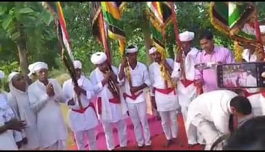 राजगढ़: भिगोता गांव में निकली देवनारायण भगवान की पैदल यात्रा