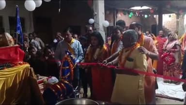 हाथरस: नगला अलगर्जी में आज से प्रारंभ हो रही 7 दिवसीय जाहरवीर बाबा की कथा का चैयरमेन ने फीता काटकर किया शुभारंभ, की पूजा-अर्चना