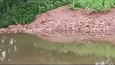 जतारा: ग्राम पंचायत मझगुवा में 3 माह पहले बना स्टेप डैम हुआ क्षतिग्रस्त, लोगों ने लगाए भ्रष्टाचार के आरोप