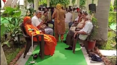 करनाल: रोड भवन एवं धर्मशाला में विदेश में रोड समाज के युवकों की हुई मौत के बाद उनकी आत्मा शांति के लिए किया गया हवन यज्ञ