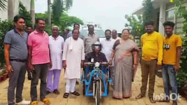 डौण्डीलोहारा: ग्राम भरनाभाट निवासी वासुदेव को डोंडीलोहारा विधायक एवं कैबिनेट मंत्री अनिला भेड़िया ने प्रदान किया बैटरी चलित ट्राइसिकल