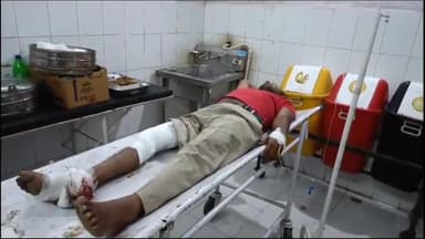 धनौरा: कुंभराला पुलिस चौकी के पास ऑटो की टक्कर से बाइक सवार हुआ घायल