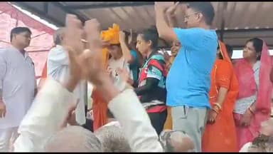 अलवर: काकार गांव में इष्ट देव बाबा के  मेले में ,महिला कबड्डी प्रतियोगिता का हुआ आयोजन,