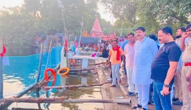 करनैलगंज: कर्नलगंज सरयू घाट पर विधायक अजय सिंह ने पहुंचकर कजरी तीज जलाभिषेक को लेकर की गई प्रशासन की तैयारी का लिया जायजा