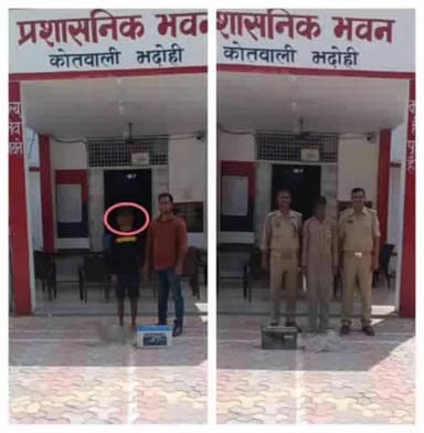 भदोही: वाहनो से वैटरी चोरी करने वाले  दो शातिर चोर, चोरी के माल सहित भदोही पुलिस ने किया गिरफ्तार कब्जे दो वैटरी बरामद