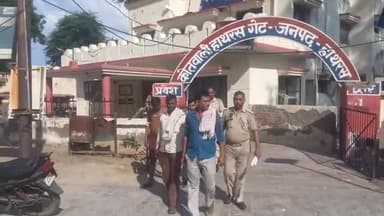 हाथरस: गांव रुहेरी में रास्ते के पड़ी पाइप को लेकर हुए झगड़े में पुलिस ने 4 लोगों का शांति भंग की धारा में किया चालान