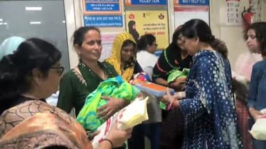 करनाल: सरकारी अस्पताल में ग्रुप ऑफ़ सोशल सर्विसेज की ओर से नवजात 6 बेटियों को किया गया सम्मानित; पूर्व विधायक रहीं मौजूद