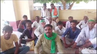 जलेसर: चारागाह की जमीन में लिंक रोड निकाले जाने को लेकर भाकियू भानू ने तहसील जलेसर परिसर में दिया धरना