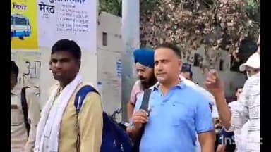 करनाल: पुराना बस स्टैंड पर रोडवेज कर्मचारियों ने मुख्य सचिव का पुतला फूंका, मांगे न लागू करने पर जताया रोष