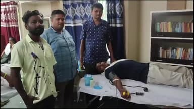 ସମ୍ବଲପୁର ମ୍ୟୁନିସିପାଲଟି: ସମ୍ବଲପୁର ପ୍ରେସ କ୍ଲବ ଠାରେ ଆଜି ଏକ ସ୍ୱେଚ୍ଛାକୃତ ରକ୍ତଦାନ ଶିବିର ଅନୁଷ୍ଠିତ