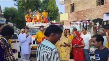 जायल: मायला बाजार में गणेश महोत्सव का हुआ समापन, प्रतिमा विसर्जन में शरीक हुई विधायक डाॅ. मंजूदेवी मेघवाल