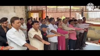 धौलपुर: चित्रगुप्त मंदिर भामतीपुरा पर कायस्थ समाज की नव निर्वाचित कार्यकारिणी का शपथ ग्रहण समारोह आयोजित