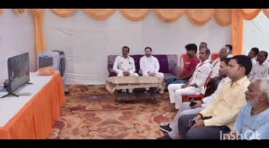 रामसनेही घाट: बनीकोडर में राज्य मंत्री सतीश शर्मा ने कार्यकर्ताओं के साथ प्रधानमंत्री नरेंद्र मोदी की मन की बात कार्यक्रम सुना