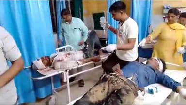 अलवर: हरियाली पेट्रोल पंप के पास दो बाइक की आमने-सामने टक्कर तीन लोग घायल