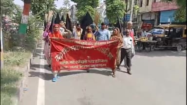 जगाधरी: नगर निगम कार्यालय के बहार नगर निगम कर्मचारियों की भूख हड़ताल तीसरे दिन भी जारी