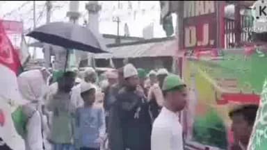 कस्बा: प्रखंड क्षेत्र में सांप्रदायिक सौहार्द के बीच निकाली गई ईद मिलादुन्नबी की रैली