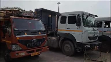 चरखी दादरी: चरखी दादरी पुलिस ने ओवरलोडिंग पर कार्रवाई करते हुए 10 ओवरलोड वाहनों को पकड़कर RTO के किया हवाले