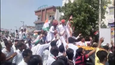 जीरापुर: कांग्रेस पार्टी की जन आक्रोश यात्रा नगर जीरापुर पहुंची जहां जगह हुआ भव्य स्वागत,जीतू पटवारी ने भाजपा पर साधा निशाना।