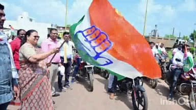 डौण्डीलोहारा: डोंडीलोहारा मे विधायक व कैबिनेट मंत्री भेड़िया ने भरोसे की यात्रा को किया रवाना ,खुद बाईक में सावर होकर रैली मे हुई शामिल