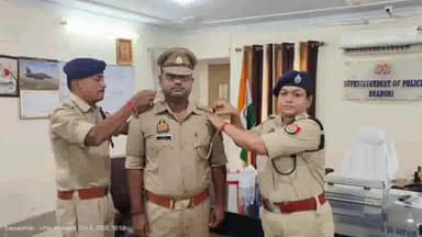 भदोही: थानाध्यक्ष चौरी उ0नि0मनोज कुमार को ज्येष्ठता के आधार पर पदोन्नत बोर्ड द्वारा निरीक्षक के पद पर प्रोन्नति प्रदान की गयी