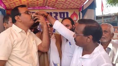 नागौद: म.प्र.शा. के पूर्व कैबिनेट मंत्री कमलेश्वर पटेल के आश्वासन पर संकट मोचन उंचेहर का अंशन टूटा