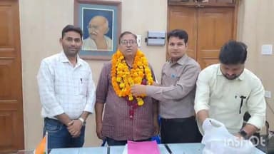 धौलपुर: पीजी कॉलेज में डॉ हरिओम शर्मा ने किया पीजी महाविद्यालय के प्राचार्य पद पर कार्यग्रहण