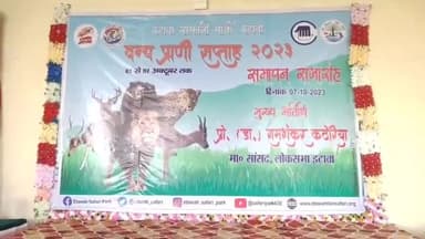 इटावा: इटावा सफारी पार्क में वन्य प्राणी सप्ताह का हुआ समापन, प्रतिभाग करने वाले प्रतिभागियो को सम्मानित किया गया