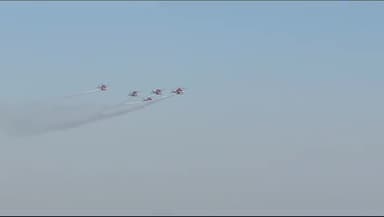 #प्रयागराज : संगम पर #Air_Show,आसमां में दिखा अद्भुत शौर्य ,शहर के साथ देश भर ने देखा भारतीय जवानों का रोमांचक प्रदर्शन