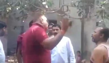 मुरादाबाद: गाड़ीखाना स्थित मंदिर में सपा नेता द्वारा सनातन धर्म की आस्था के साथ खिलवाड़ करने और दबंगई दिखाने का वीडियो हुआ वायरल