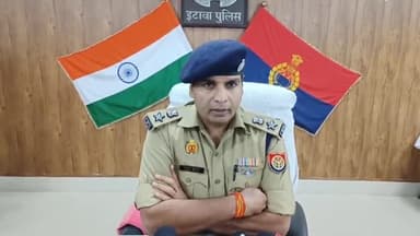 इटावा: बकेवर थाना क्षेत्र में 15 हजार के इनामी बदमाश को पुलिस ने मुठभेड़ के दौरान किया  गिरफ़्तार, एसएसपी ने दी जानकारी