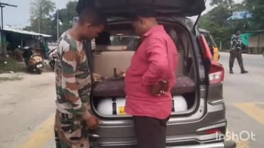 सुकमा: सुकमा के झापरा चेक पोस्ट से तलाशी के दौरान वाहन से हुआ गांजा बरामद