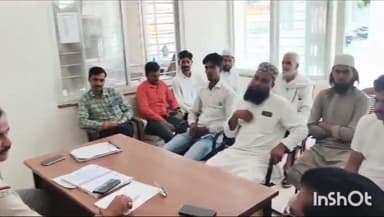 ग्यारसपुर: थाना परिसर ग्यारसपुर में तहसीलदार की अध्यक्षता में शांति समिति की बैठक हुई संपन्न