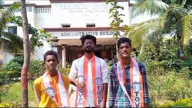 నిజామాబాద్ రూరల్: ఆర్మూర్‌లోని రాఘవేంద్ర బీఈడీ  కళాశాలపై చర్యలు తీసుకోవాలని TUలో డిమాండ్‌ చేసిన TGVP నగర అధ్యక్షుడు అఖిల్