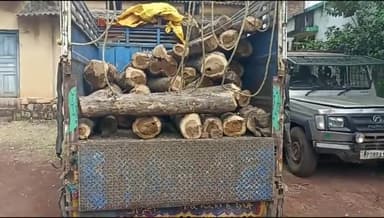 लटेरी: आरी और चंदेरी बीट के जंगल से वन विभाग की टीम ने अवैध सागौन से भरे लोडिंग वाहन को किया जब्त, एक आरोपी हुआ गिरफ्तार