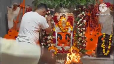 अजमेर: फाई सागर रोड स्थित चामुंडा माता मंदिर में घट स्थापना की गई श्रद्धालुओं की उमड़ी भीड़
