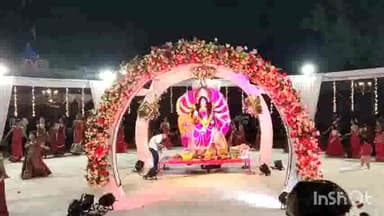 भीकनगांव: भीकनगांव नगर में विधि विधान से पूजन कर पंडाल में विराजमान हुई माता भक्तों का लगता है तांता