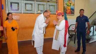 बड़गांव: भाजपा के राष्ट्रीय अध्यक्ष नड्डा का उदयपुर में भाजपा प्रदेशाध्यक्ष जोशी ने किया स्वागत