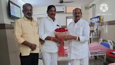 నిజామాబాద్ రూరల్: రూరల్‌ టికెట్‌ దక్కించుకున్న బాజిరెడ్డి గోవర్ధన్‌కి శుభాకాంక్షలు తెలిపిన నుడా చైర్మన్‌ సంజీవరెడ్డి