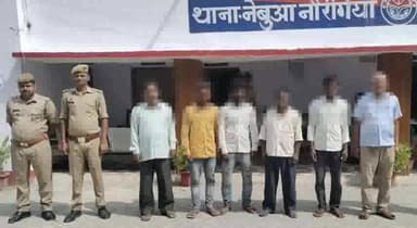 खड्डा: नेबुआ नौरंगिया पुलिस ने खैरी के पास से 6 नफर वारंटियों को गिरफ्तार करके भेजा जेल