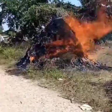 धनौरा: गजरौला फाजलपुर मोहल्ले में उपलों के विटोरों में दबंगों ने लगाई आग; पीड़िता ने थाने में दी तहरीर