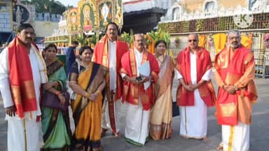 నిజామాబాద్ రూరల్: తిరుమల శ్రీవారిని దర్శించుకున్న రూరల్ ఎమ్మెల్యే బాజిరెడ్డి గోవర్ధన్...