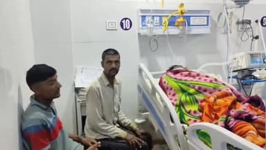 झालरापाटन: झालावाड़ की सीमावर्ती गरोठ के 8 लेन हाईवे पर अज्ञात वाहन की टक्कर से बाइक सवार युवक गंभीर रूप से घायल